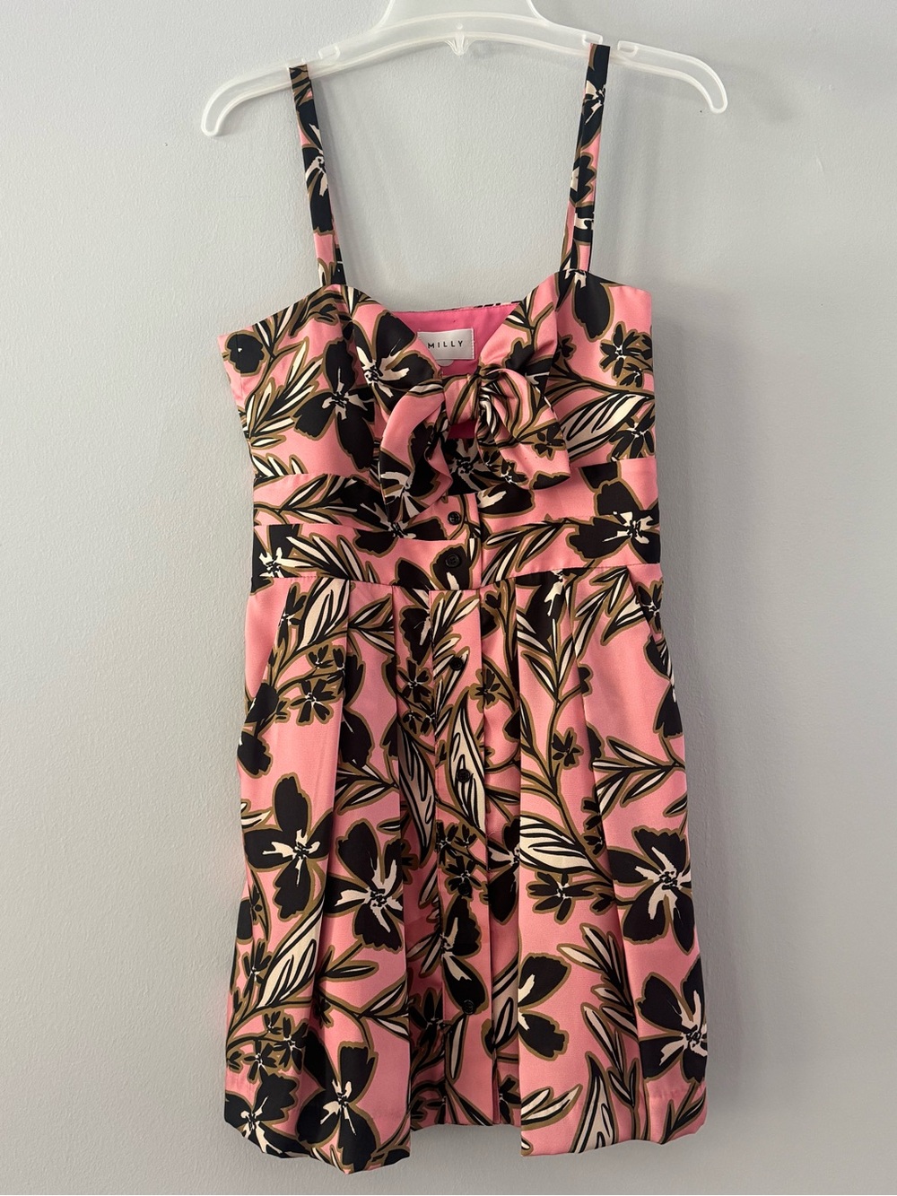 Milly Pink Floral Bow-Front Sundress - Picture 2 of 7